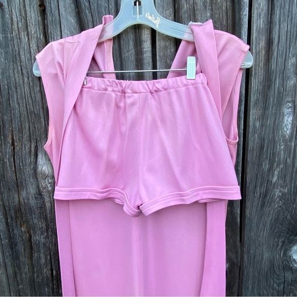 Vintage Rina California Maxi Dress Lilac color with matching Hot Pants Size S - Picture 7 of 14